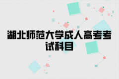 <b>湖北师范大学成人高考考试科目有哪些？</b>